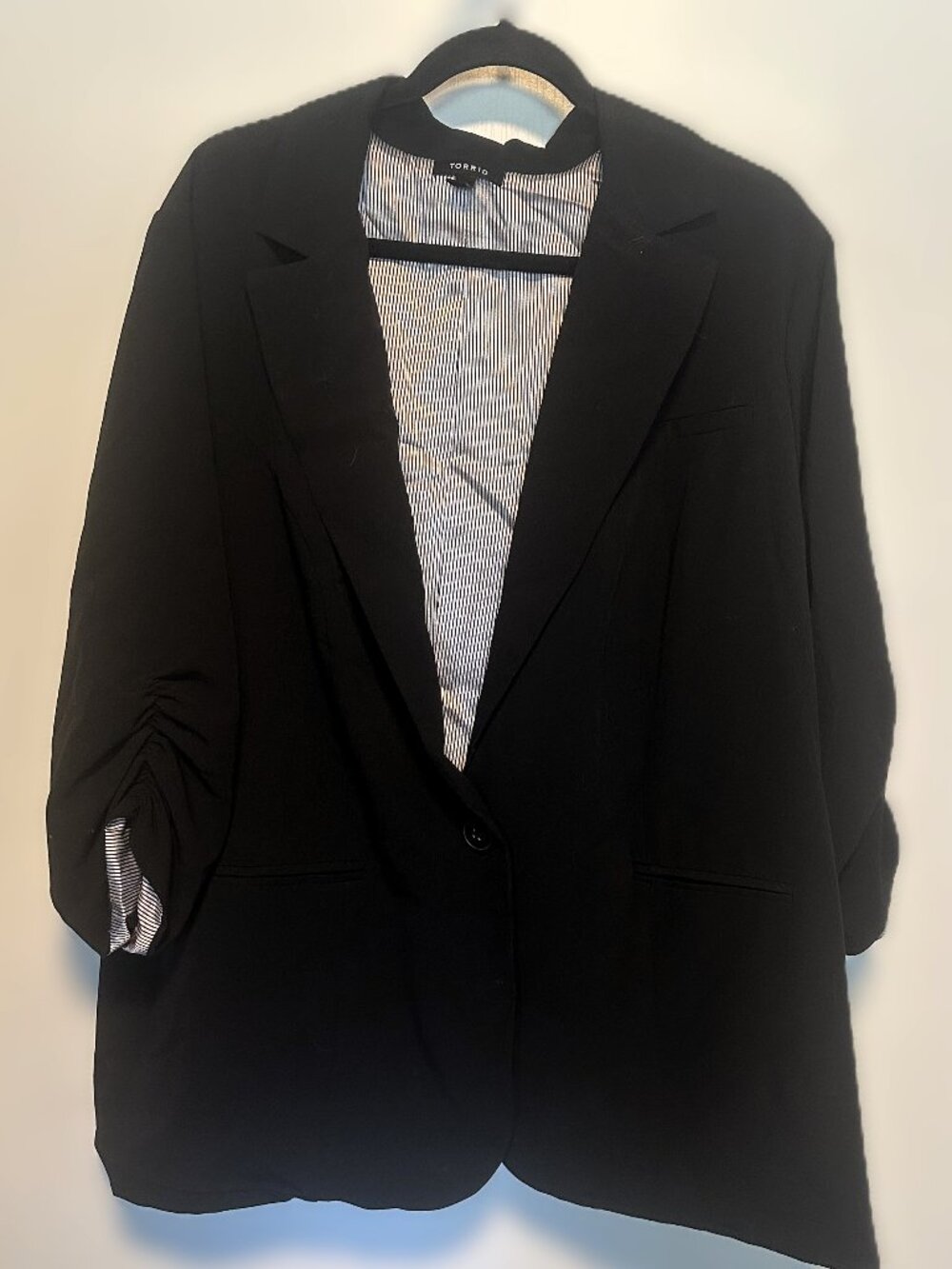 Torrid Black 34 Slouched Sleeve Blazer SIZE 4XL